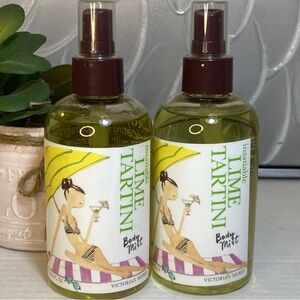 Victoria's Secret Insatiable Lime Tartini Body Mist 8.4 Oz Fragrance Set Of 2